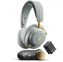 SteelSeries - Arctis Nova Elite Wireless Multi Gaming Headset for PC,PS5, Xbox one and Series S/X, Switch, Switch 2 - Sage Gold