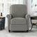 Alt View Zoom 18. ProLounger - Lehnor Chenille Push Back Recliner Chair - Warm Gray.