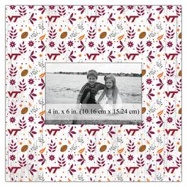 Fan Creations - Virginia Tech Hokies 10'' x 10'' Floral Pattern Frame - Multicolor