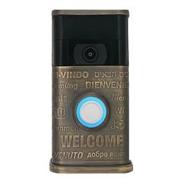 Michael Healy - Multilingual Welcome Video Doorbell Cover (Ring 2nd Gen) - Antique Brass