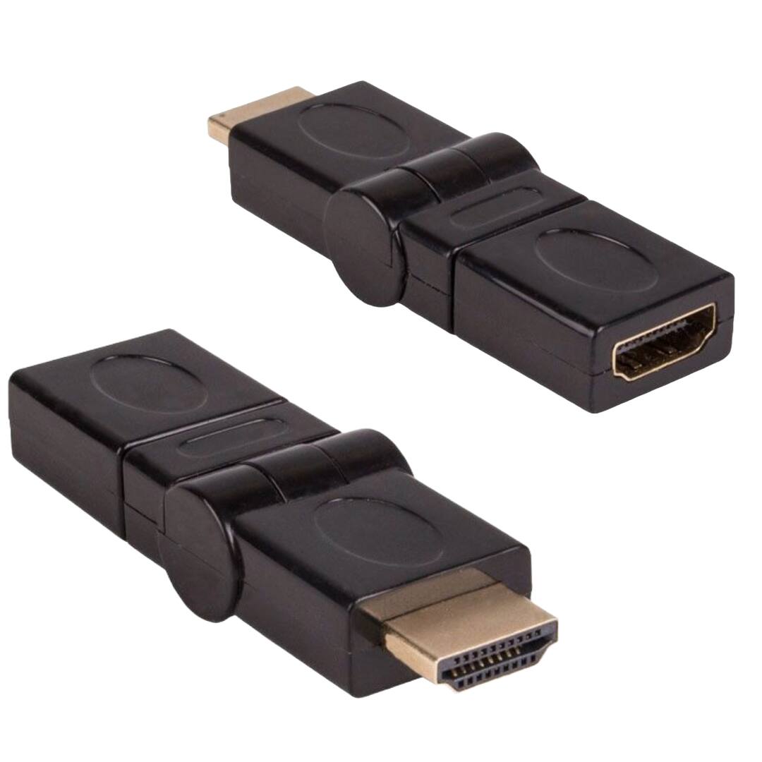 Front. Sanoxy - Sanoxy Adapter Compatible for HDMI Male to Female Port Saver - Swiveling Type - Black.
