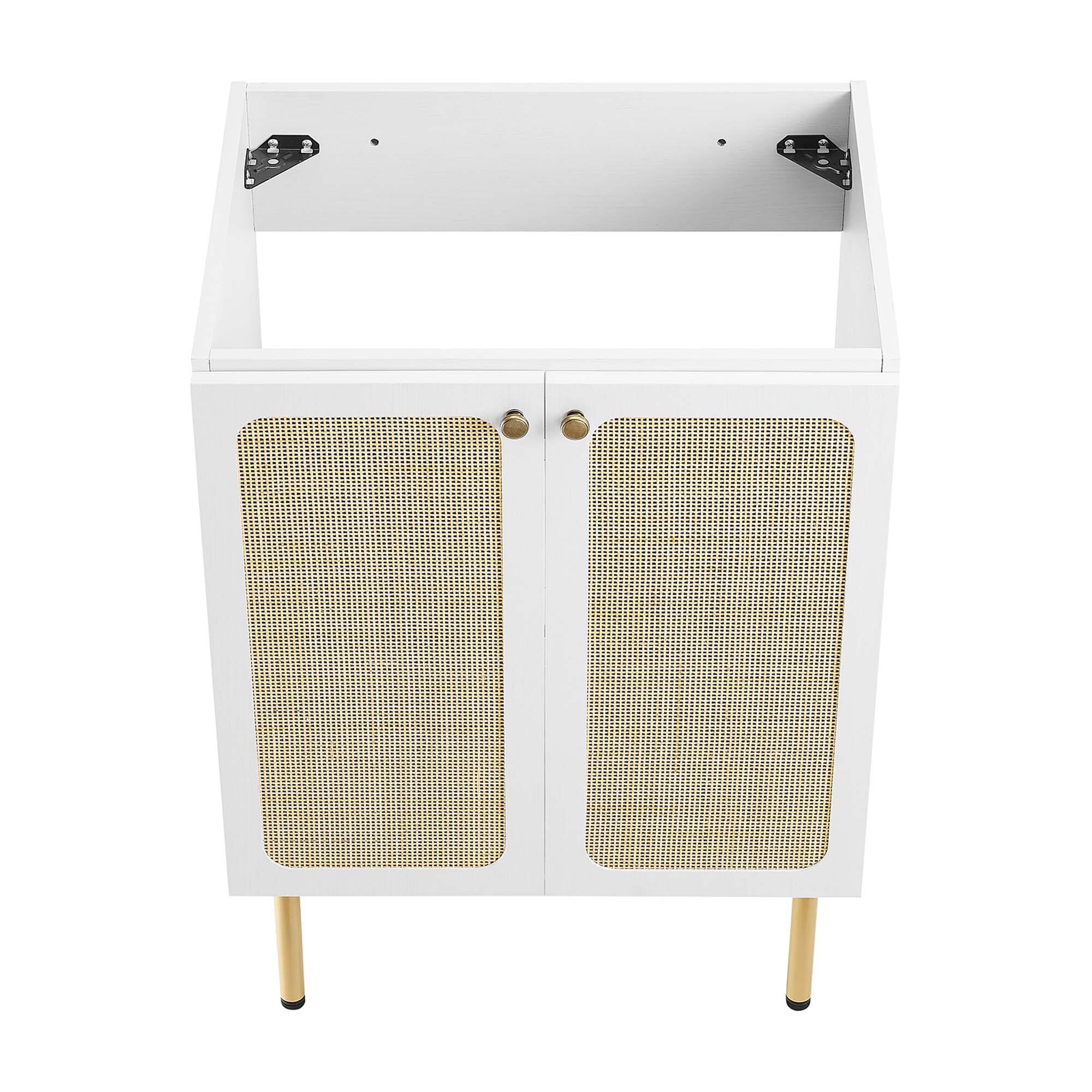 Alt View 8. Modway - Chaucer Bathroom Vanity with White Basin Included by Modway - White White.