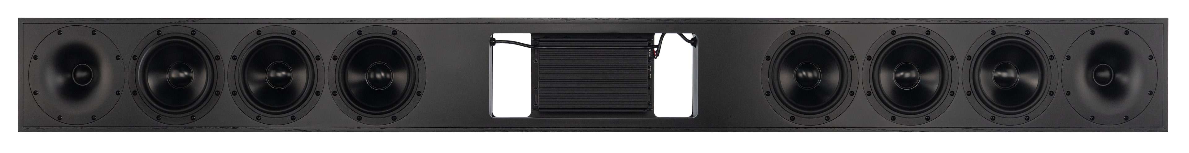 Sonance - SBXL-100 - 2.0-Channel Soundbar Powered by UA 2-125 ARC Amp with Subwoofer/Line Output for XL Displays 96" & Up (Each) - Black