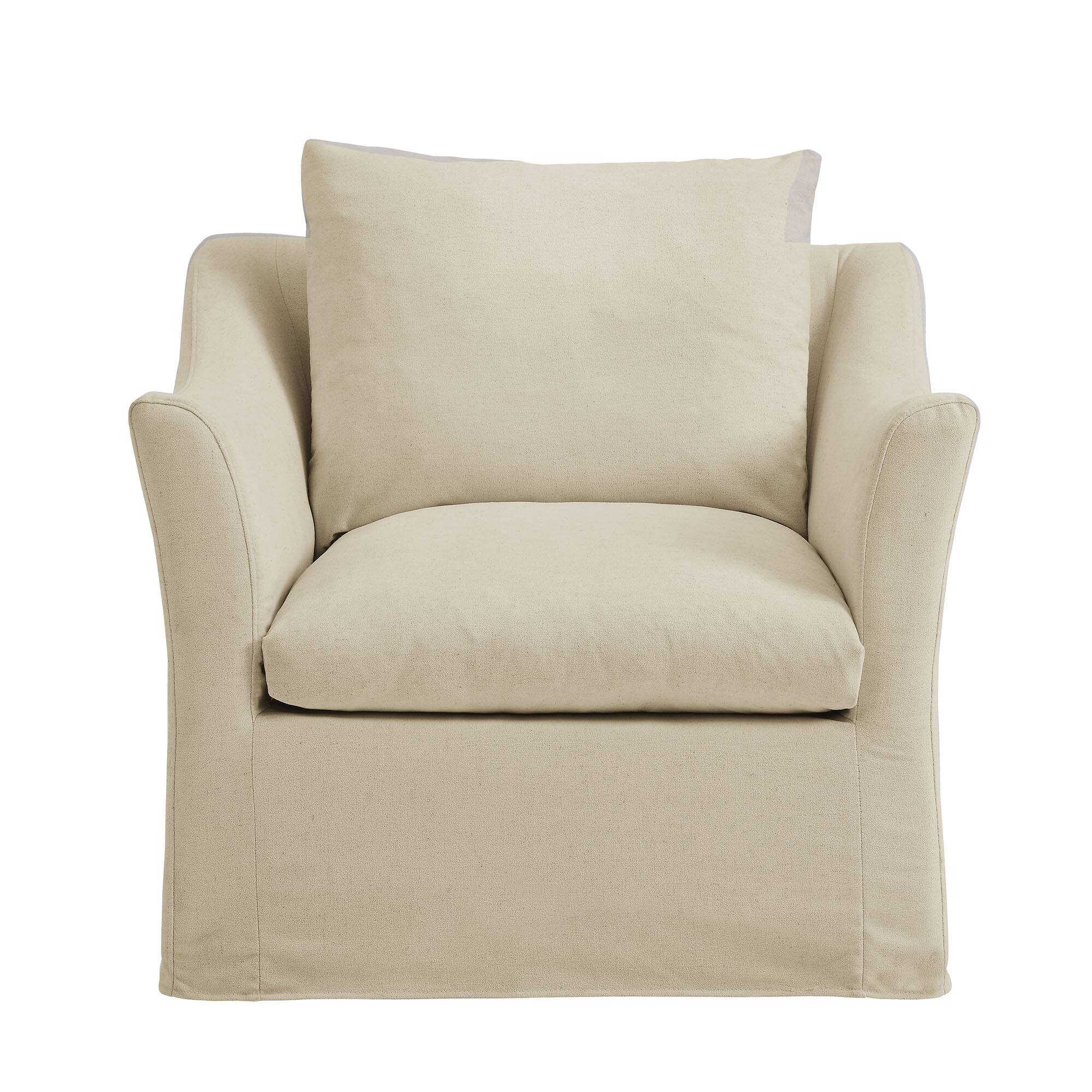 Alt View 4. Modway - Somerset Slipcovered Linen Blend Armchair by Modway - Linen.