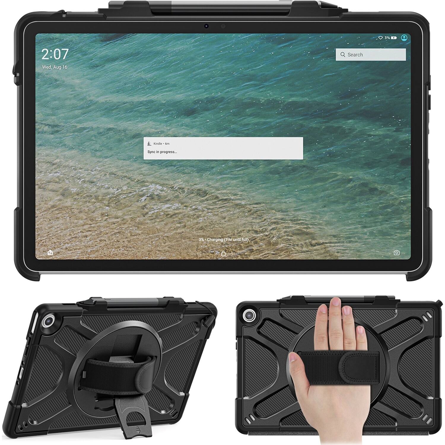 Alt View 13. SaharaCase - DEFENSE-X Series Case for Amazon Fire Max 11 (2023) - Black.