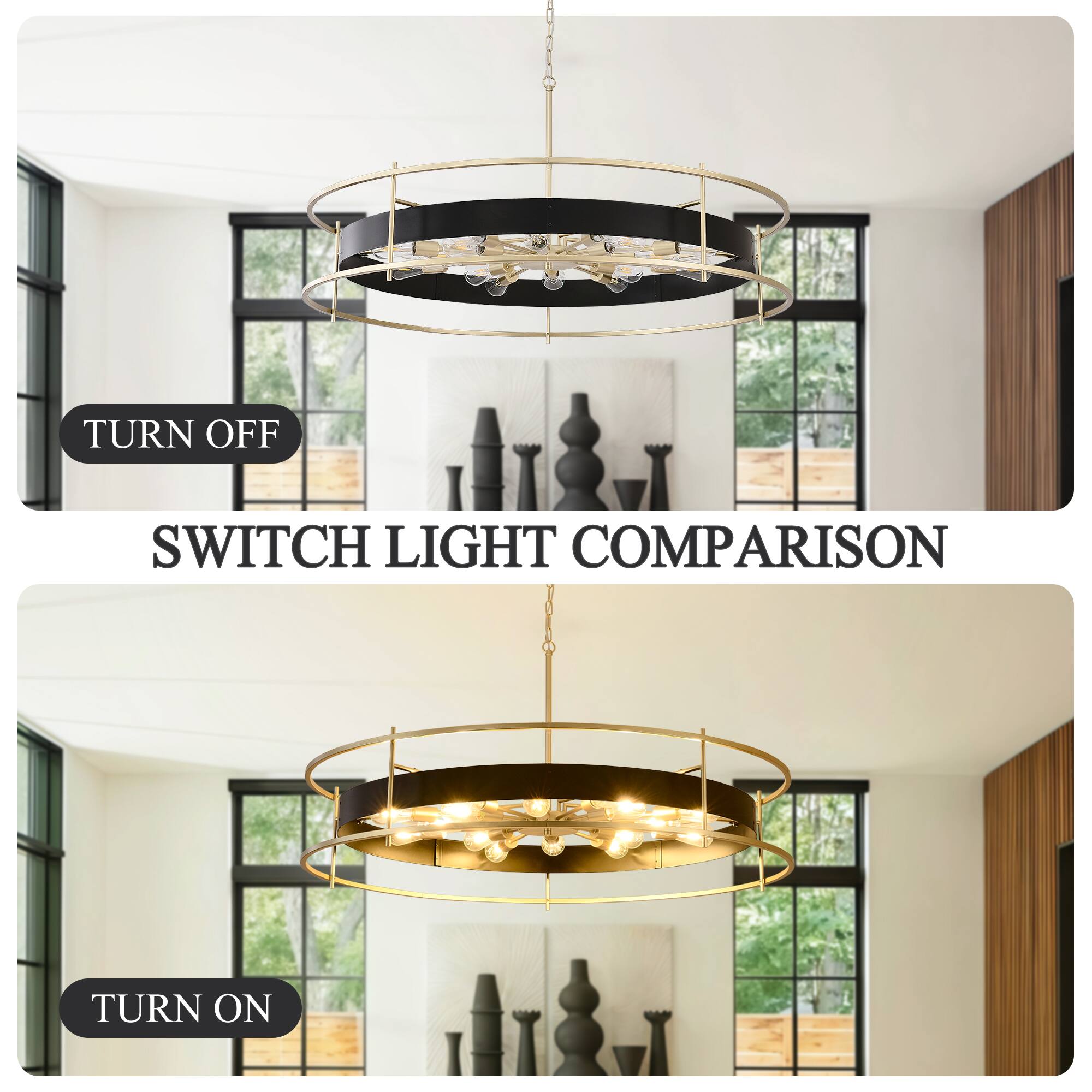 TURN OFF  
SWITCH LIGHT COMPARISON  
TURN ON