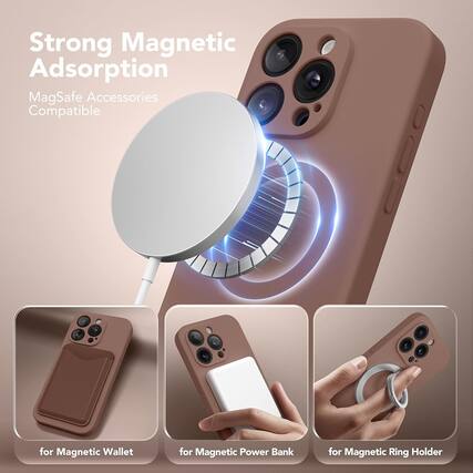 Strong Magnetic Adsorption
MagSafe Accessories Compatible
for Magnetic Wallet
for Magnetic Power Bank
for Magnetic Ring Holder