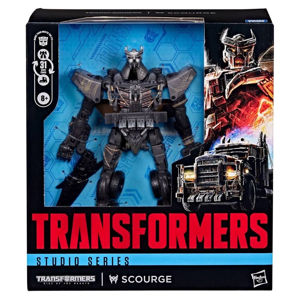 TRANSFORMERS  
STUDIO SERIES  
TRANSFORMERS SCOURGE  
RISE OF THE BEASTS  

31 STIPS TAPES  
8+