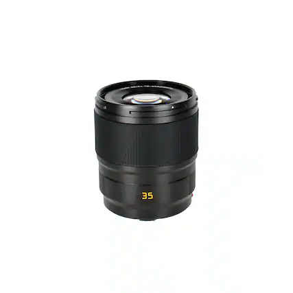 Front. Leica - Leica Summicron-SL 35mm f/2 ASPH Lens for Leica L - Black.