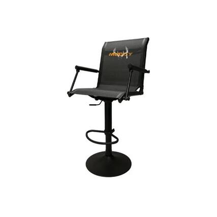 Front. Muddy - Muddy Swivel Xtreme 360 Degree Adjustable Seat with Flex Tek Comfort (Black) - Black/Black.