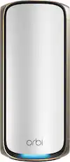 Front. NETGEAR - Orbi 970 Series BE27000 Quad-band Mesh Wi-Fi 7 Satellite – White - White.