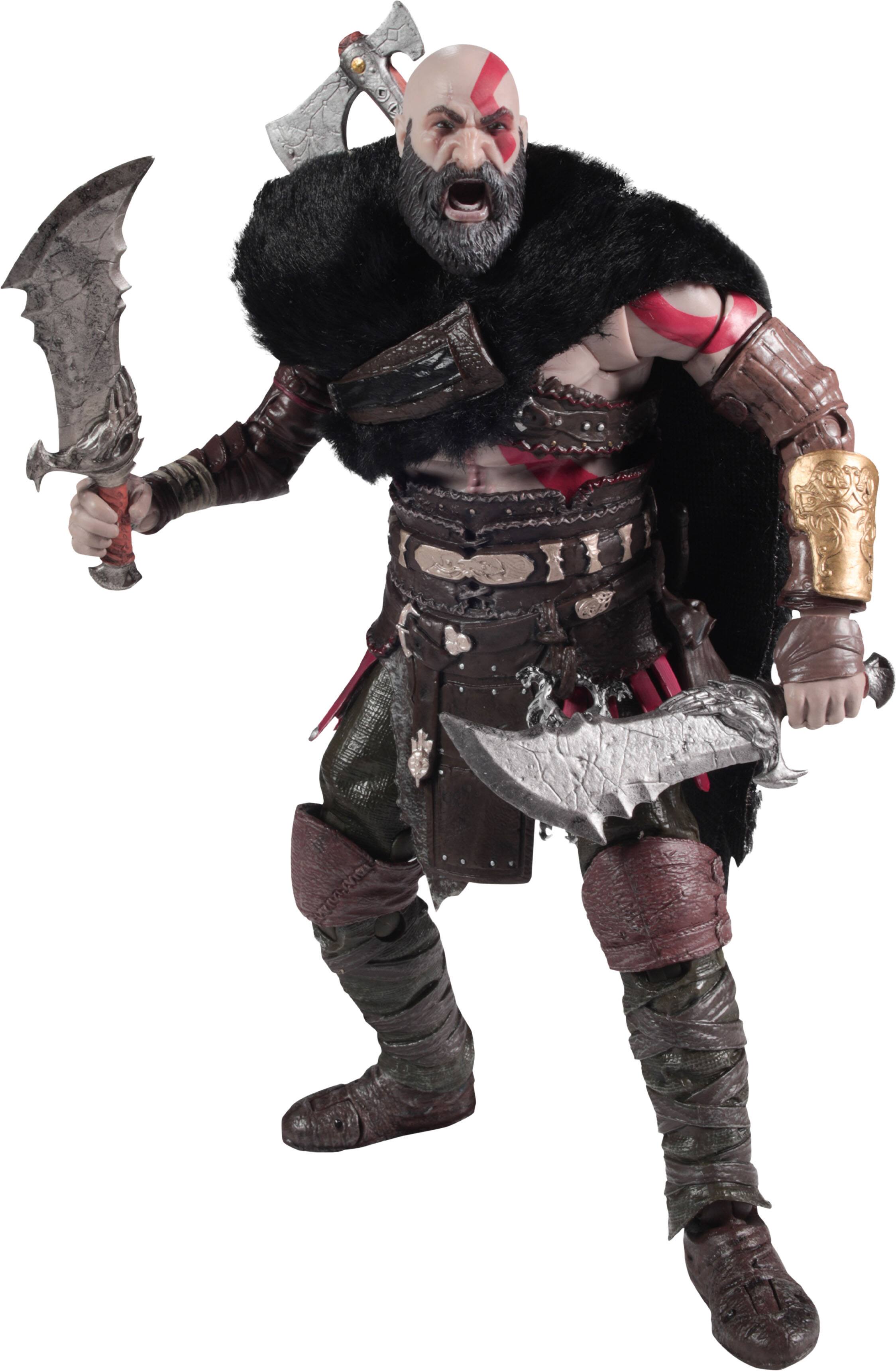 Angle. McFarlane Toys - God of War Ragnarok Kratos 7.1" Deluxe Action Figure - McFarlane Elite Edition #18.