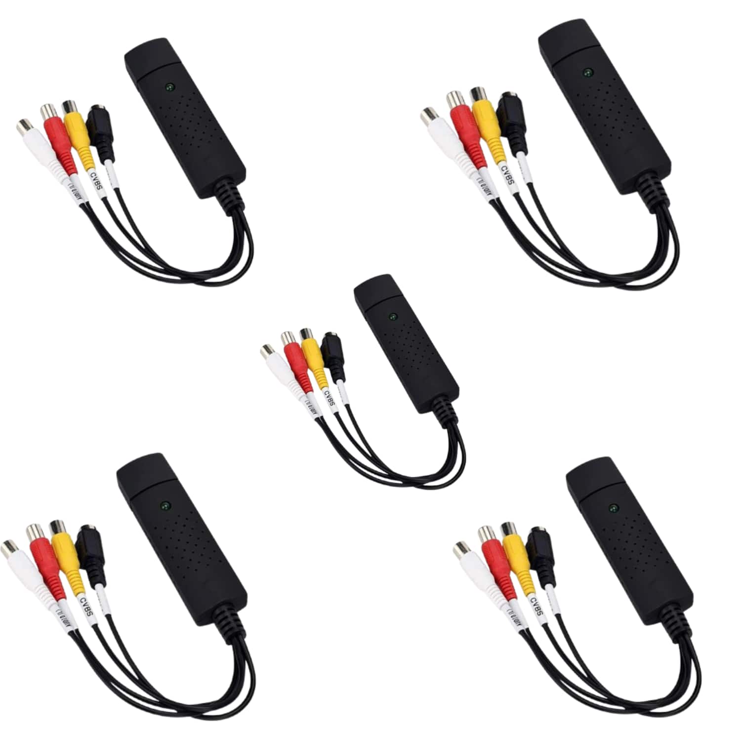 Home Collection - USB 2.0 VHS VCR TV to DVD Digital Converter Video Capture Card for Mac & PC - 5pcs