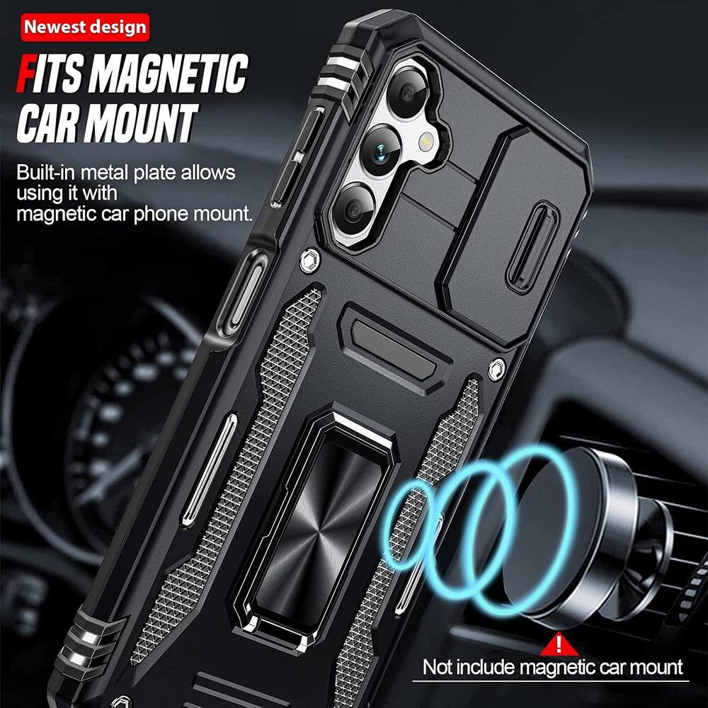 Newest design

FITS MAGNETIC CAR MOUNT

Built-in metal plate allows using it with magnetic car phone mount.

Not include magnetic car mount