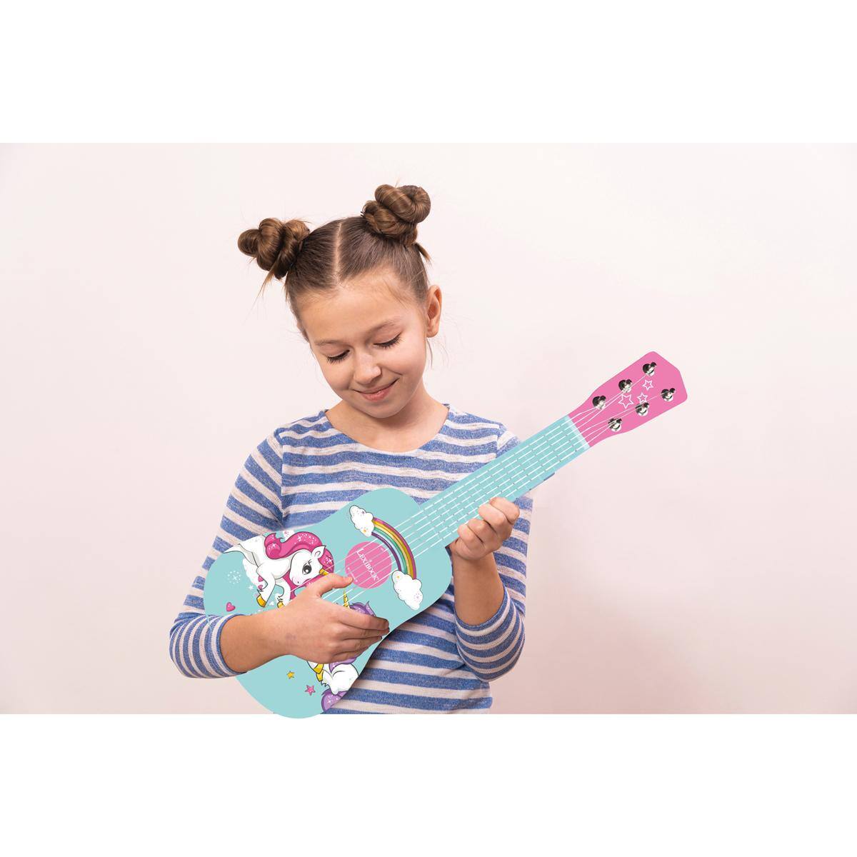 Alt View 5. Lexibook - My First Wooden Guitar Unicorn  – 21'' / 53 cm.