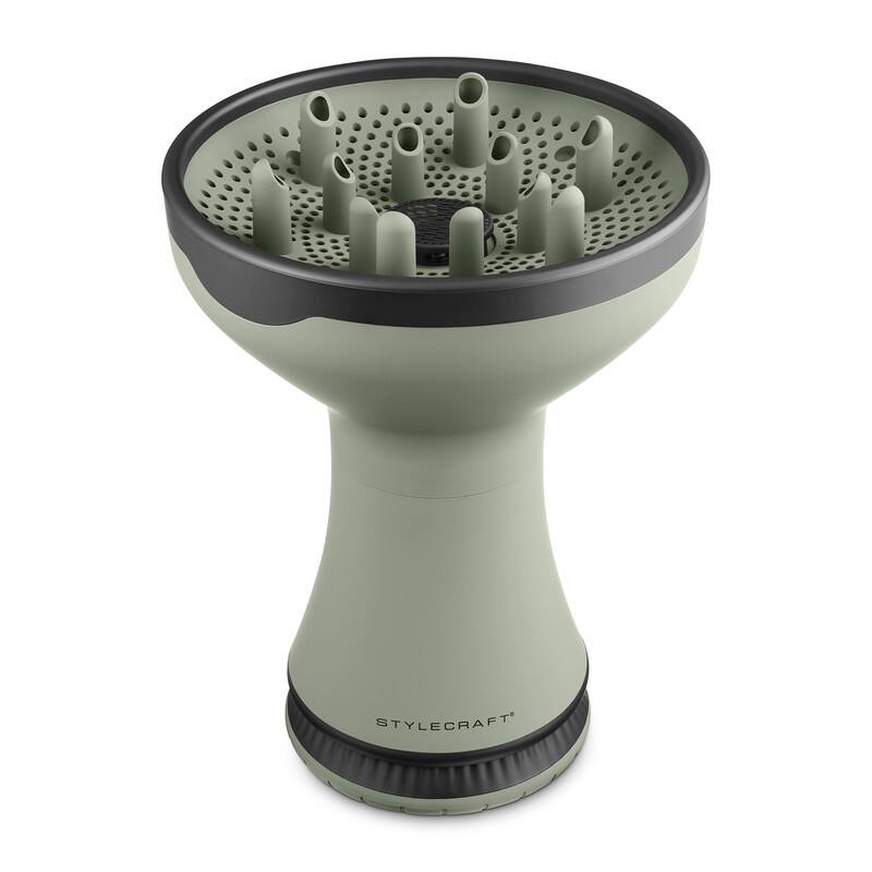Front. StyleCraft - Sage 2-in-1 Diffuser and Hair Dryer - Sage.