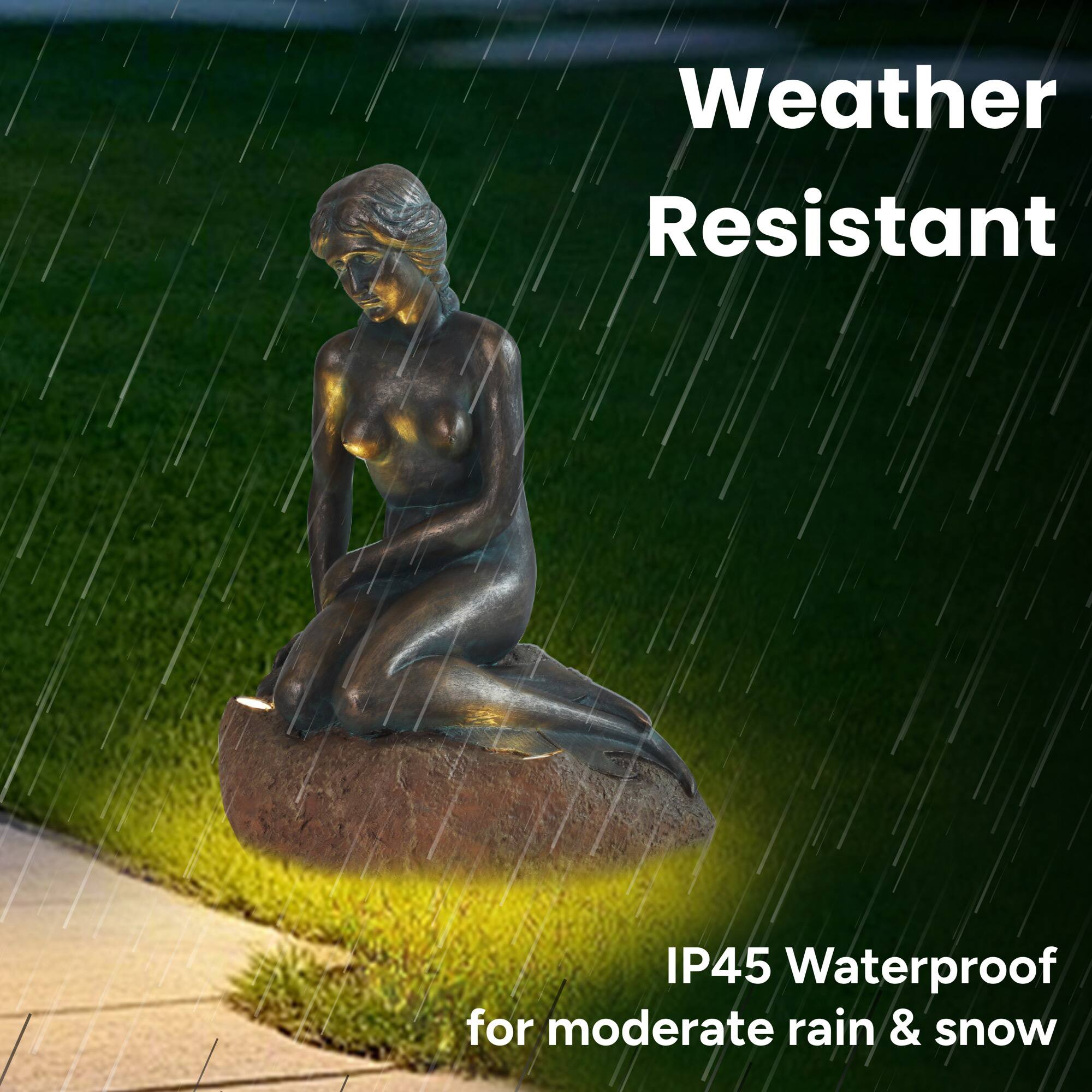 Weather Resistant  
IP45 Waterproof for moderate rain & snow