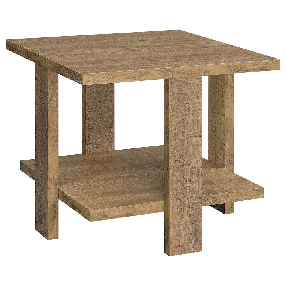 Alt View 2. Coaster Co. of America - Dawn 2-piece Round Coffee and End Table Set Mango Brown - Green.