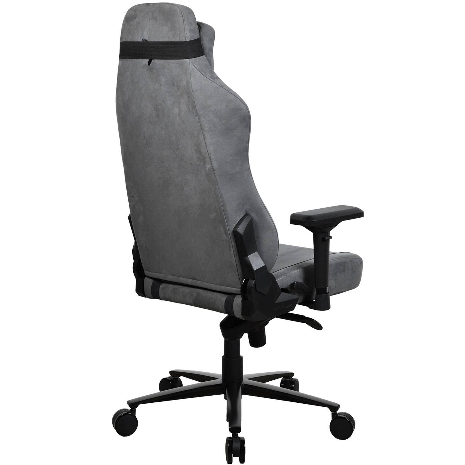 Alt View 14. Arozzi - Vernazza Series Top-Tier Premium Supersoft Upholstery Fabric Gaming Chair - Anthracite.