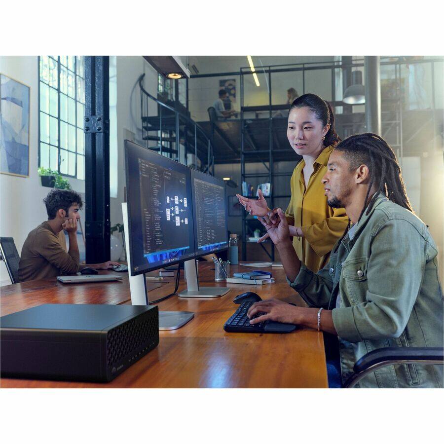 Alt View 2. HP - HP EliteDesk 8 G1i Desktop Computer - Intel Core Ultra 7 265 - vPro Technology - 32 GB - 512 GB SSD - Small Form Factor - Black.