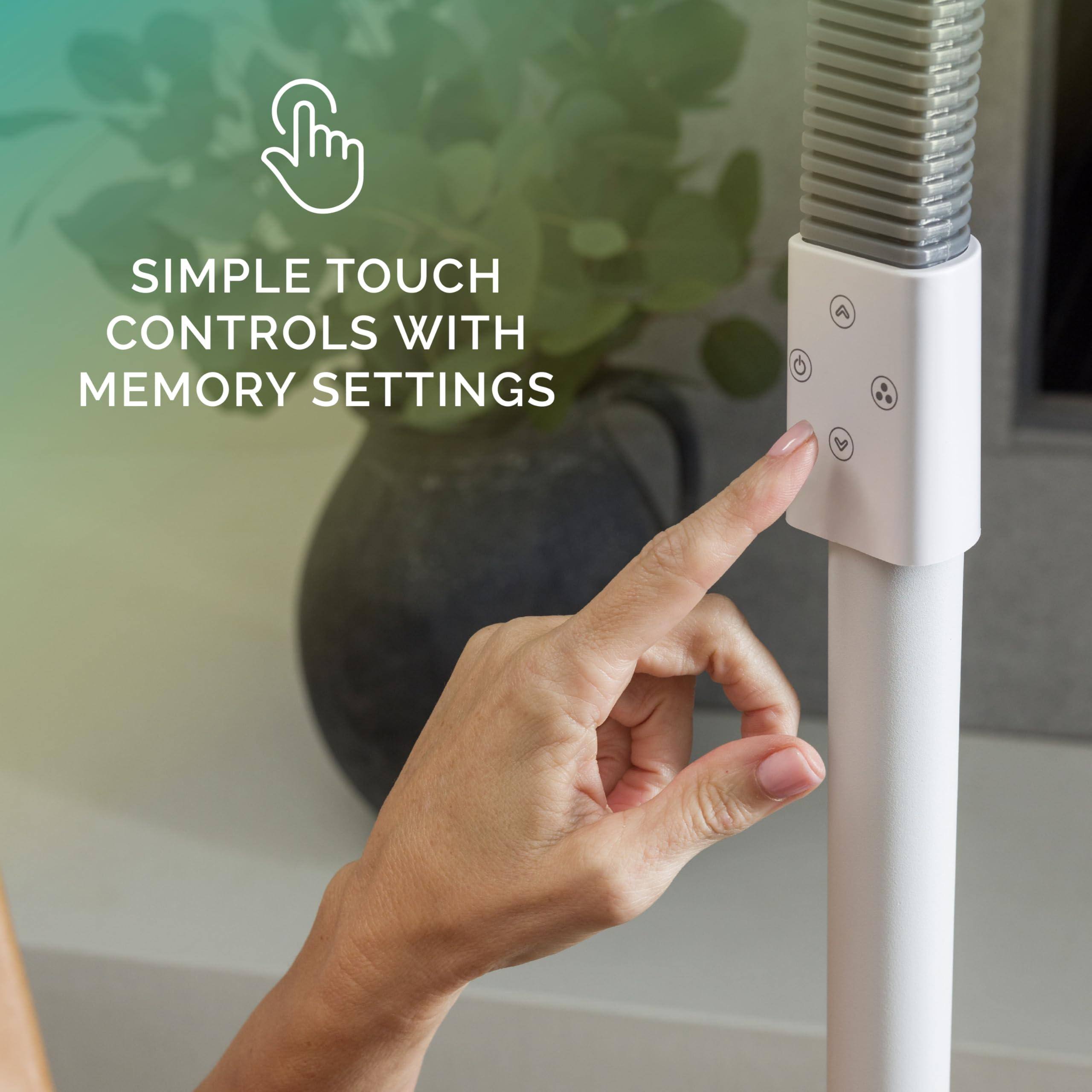 SIMPLE TOUCH CONTROLS WITH MEMORY SETTINGS