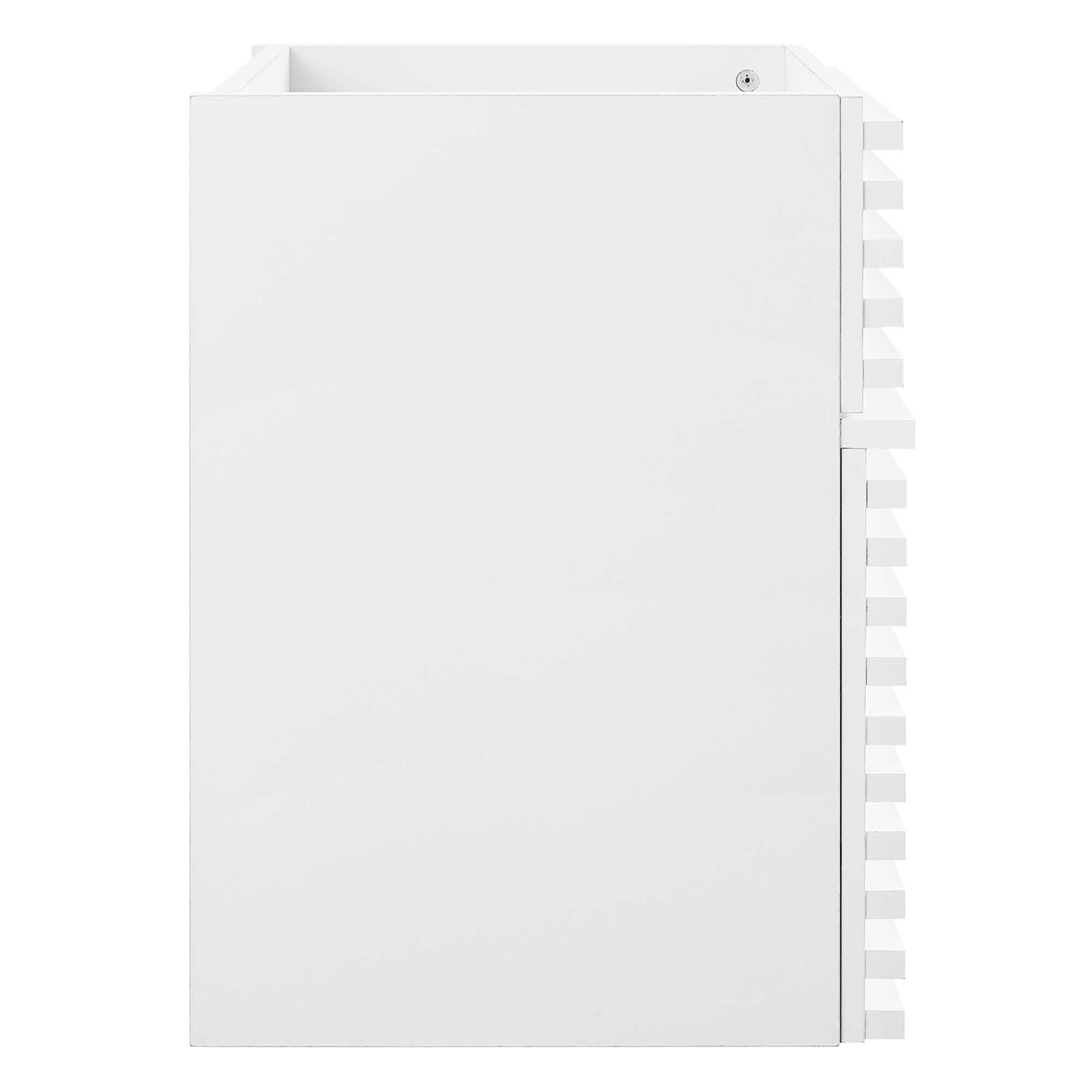 Alt View 1. Modway - Render Wall-Mount Bathroom Cabinet Basin Not Included - White.