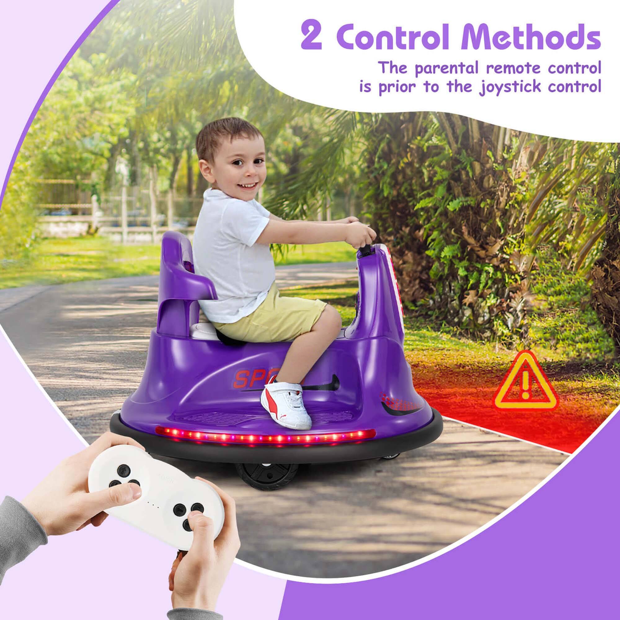 2 Control Methods  
The parental remote control is prior to the joystick control