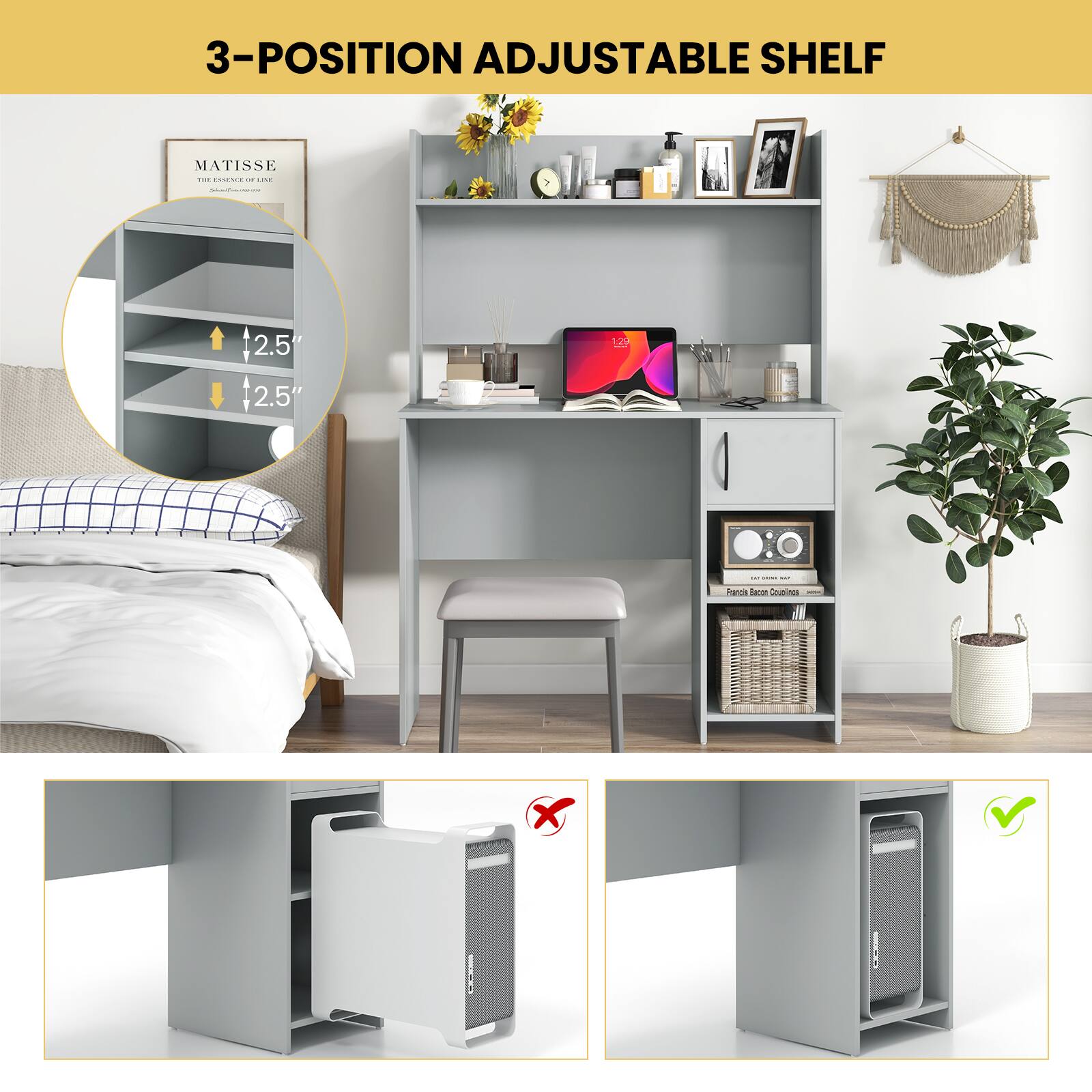 3-POSITION ADJUSTABLE SHELF

MATISSE  
THE ESSENCE OF LIME

2.5"  
2.5"

Fancy Bacon Coupons

X  
✓