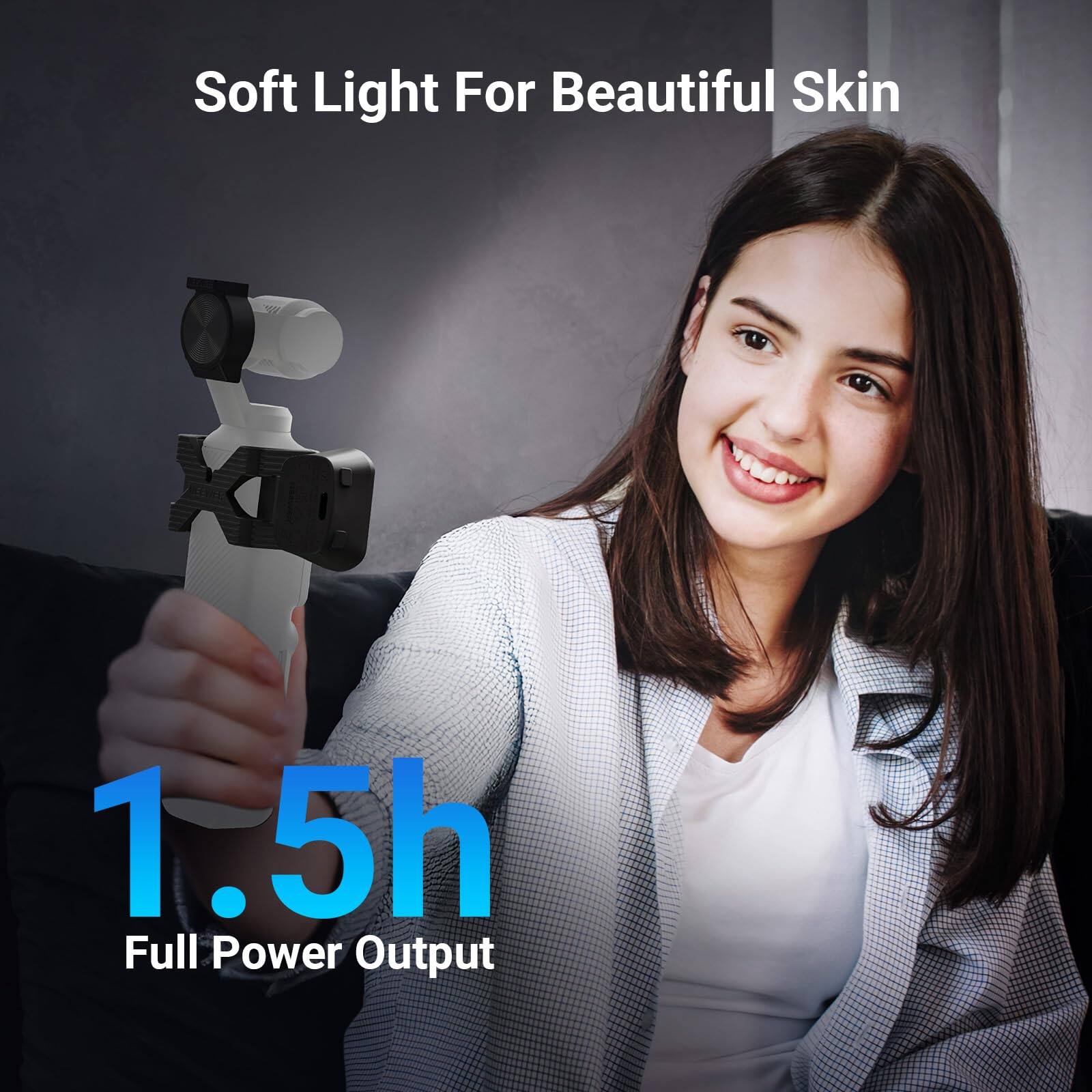 Soft Light For Beautiful Skin  
1.5h Full Power Output