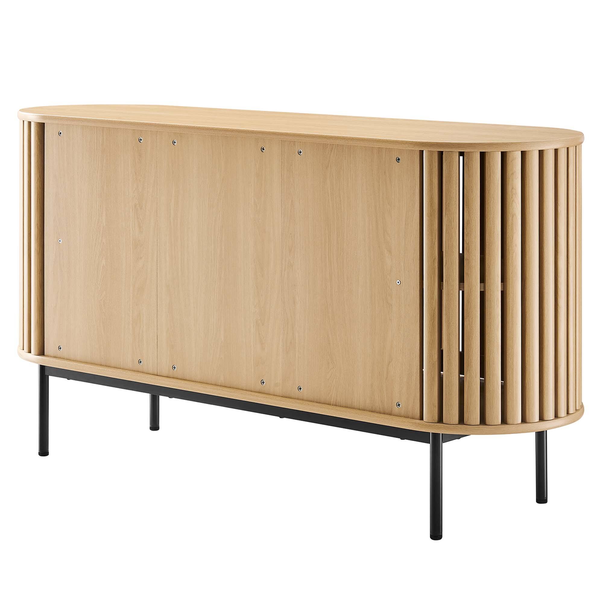 Alt View 4. Modway - Fortitude 59" Oval Sideboard by Modway - Oak.