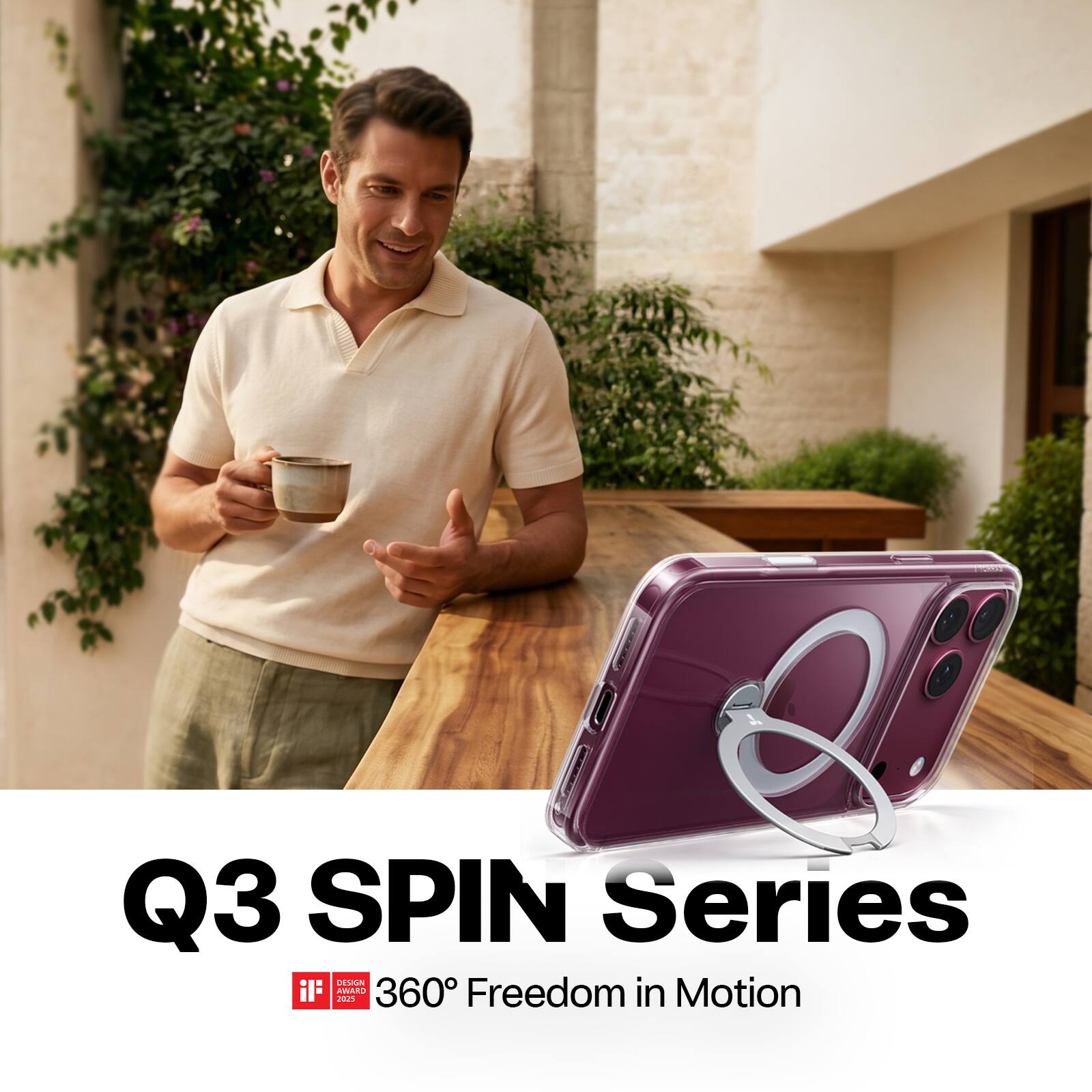 Q3 SPIN Series  
DESIGN IF 2025 AWARD  
360° Freedom in Motion