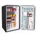 Left. Magic Chef - 3.2-Cu. Ft. ENERGY-STAR Certified Retro Mini Fridge, Manual Defrost - Black.