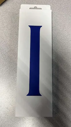 Front. Apple - Apple Watch Band SOLO LOOP 40MM WATCH BAND ULTRAMARINE MAY64AM/A SZ 3 - Blue.