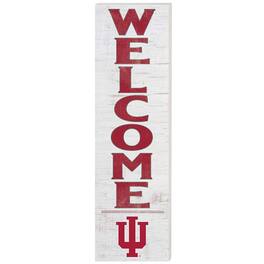 Jardine - Indiana Hoosiers 10'' x 35'' Indoor/Outdoor Welcome Sign - White
