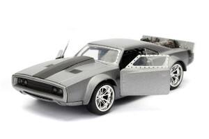 Angle. Jada - Dom's Ice Charger Fast & Furious F8 "The Fate of the Furious" Movie 1/32 Diecast Model Car  by Jada - Silver.
