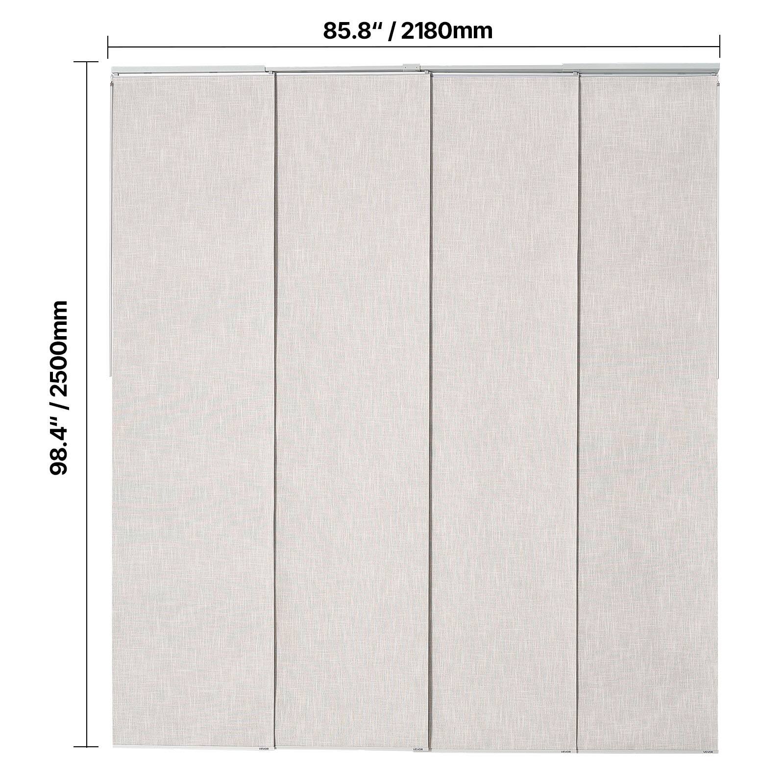 85.8" / 2180mm  
98.4" / 2500mm