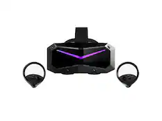 Front. Pimax - Pimax Crystal Super 8K Micro-OLED Virtual Reality Headset with Controllers - PVH00010208 - Black.