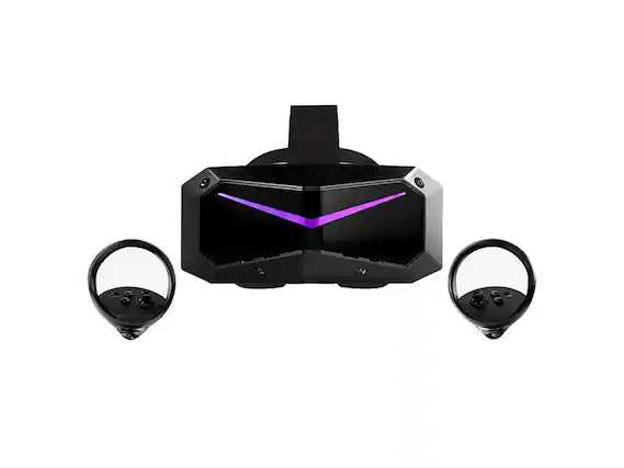 Front. Pimax - Pimax Crystal Super 8K Micro-OLED Virtual Reality Headset with Controllers - PVH00010208 - Black.