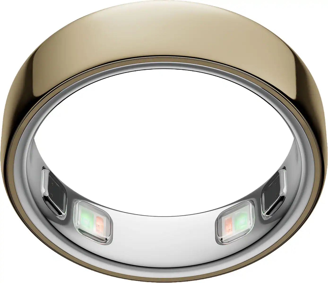 Front. Oura - Oura Ring 5 - Smart Ring - Size Before You Buy with OR5 Sizing Kit - Size 10 - Gold.