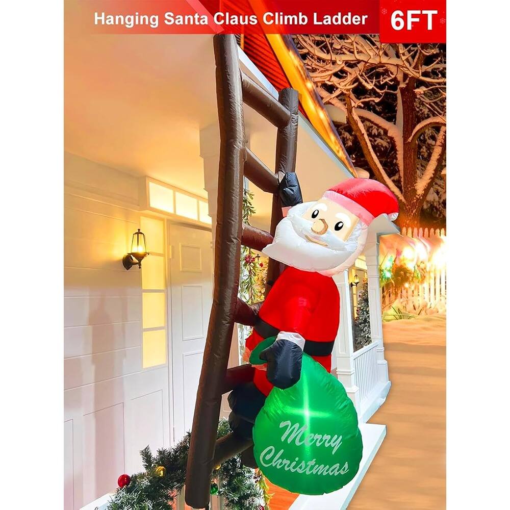 Hanging Santa Claus Climb Ladder 6FT  
Merry Christmas