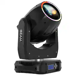 Topteng - 200W Moving Head Beam Light - RGBW LED, 6+12 Prism, 17 Gobos, DMX512 Control, 540° Pan for Stage/Disco/Party