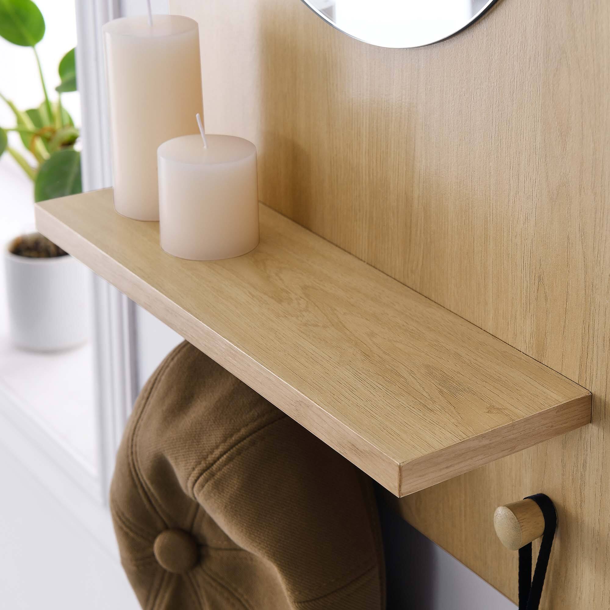 Alt View 1. Modway - Glint Mirror by Modway - Oak.