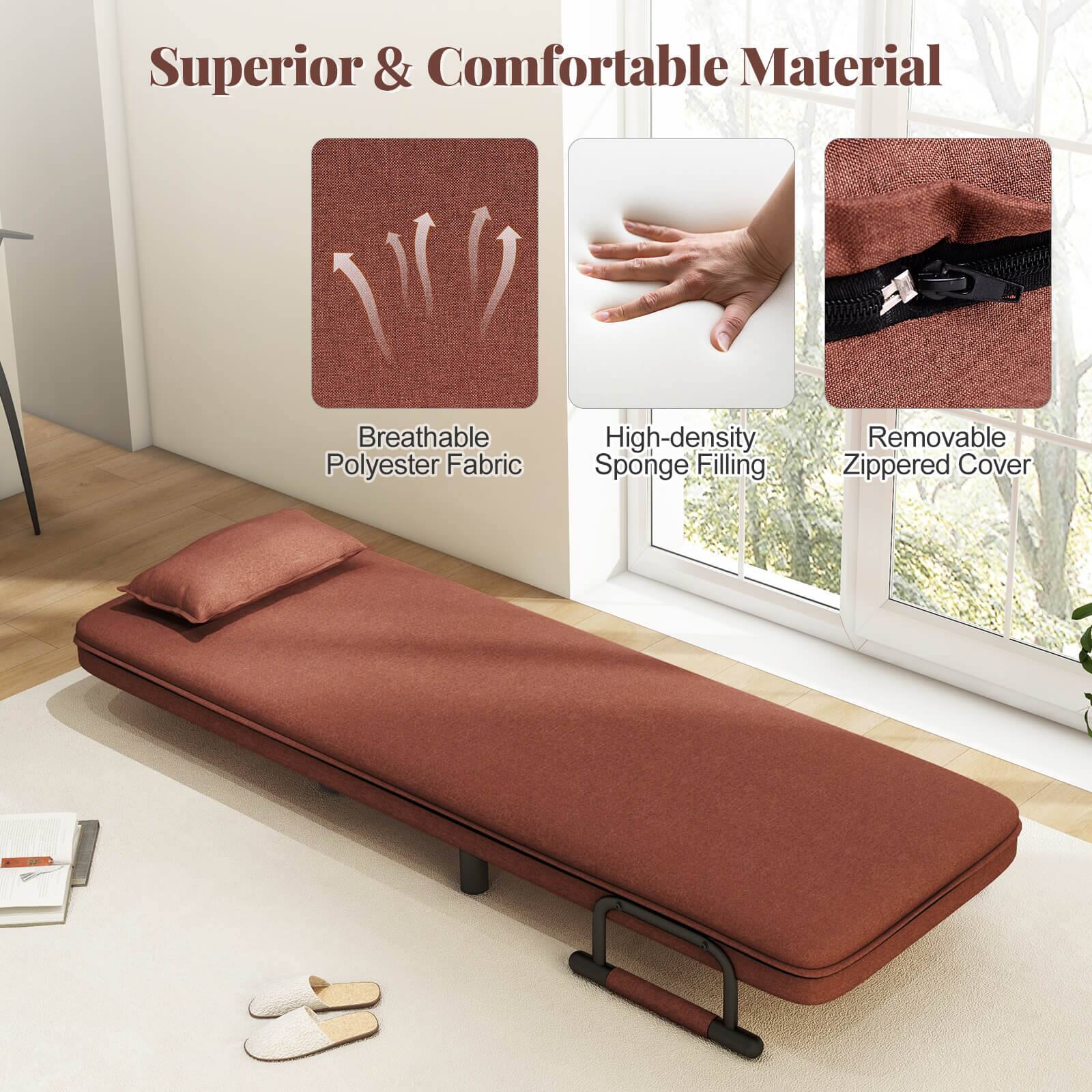 Superior & Comfortable Material

- Breathable Polyester Fabric
- High-density Sponge Filling
- Removable Zippered Cover