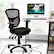 Angle. Costway - 3-Paddle Mesh Computer Office Desk Chair with Adjustable Seat - Black.
