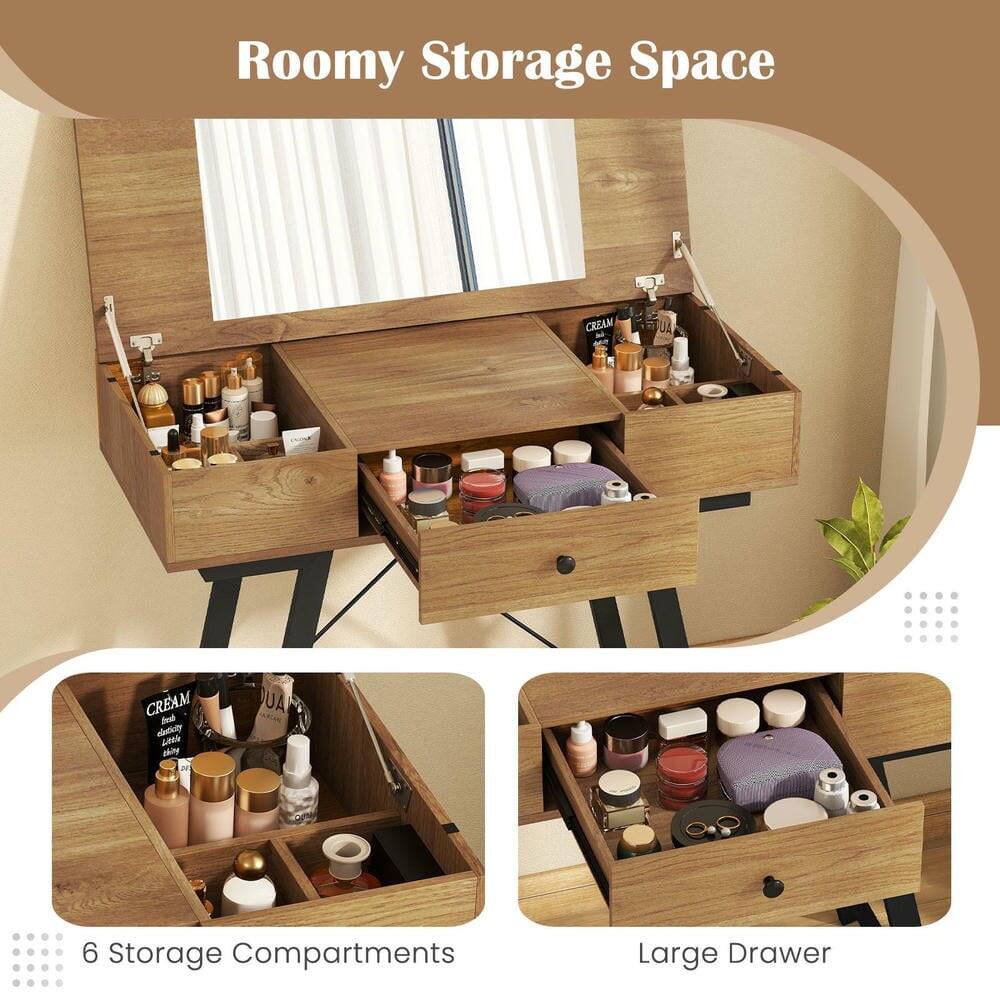 Roomy Storage Space  
CREAN - UA CREAM  
Aed aladity Lank dliy UAN  
6 Storage Compartments  
Large Drawer