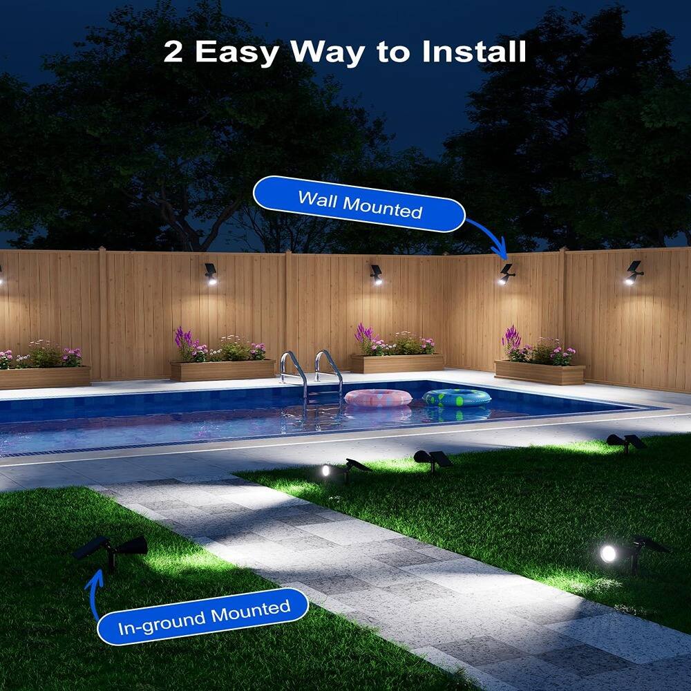 2 Easy Ways to Install

- Wall Mounted
- In-ground Mounted