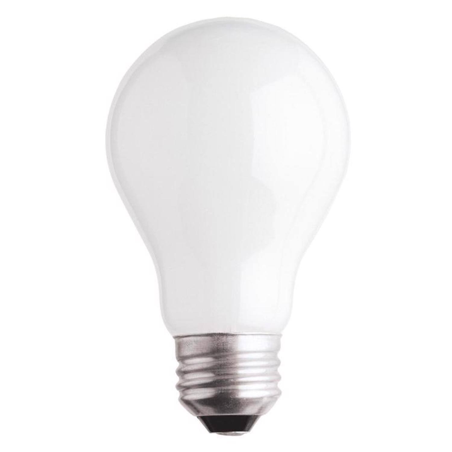Angle. Amber Sporting Goods - Westinghouse 0395500 25 Watt A19 Soft White Incandescent Dimmable 2 Count.