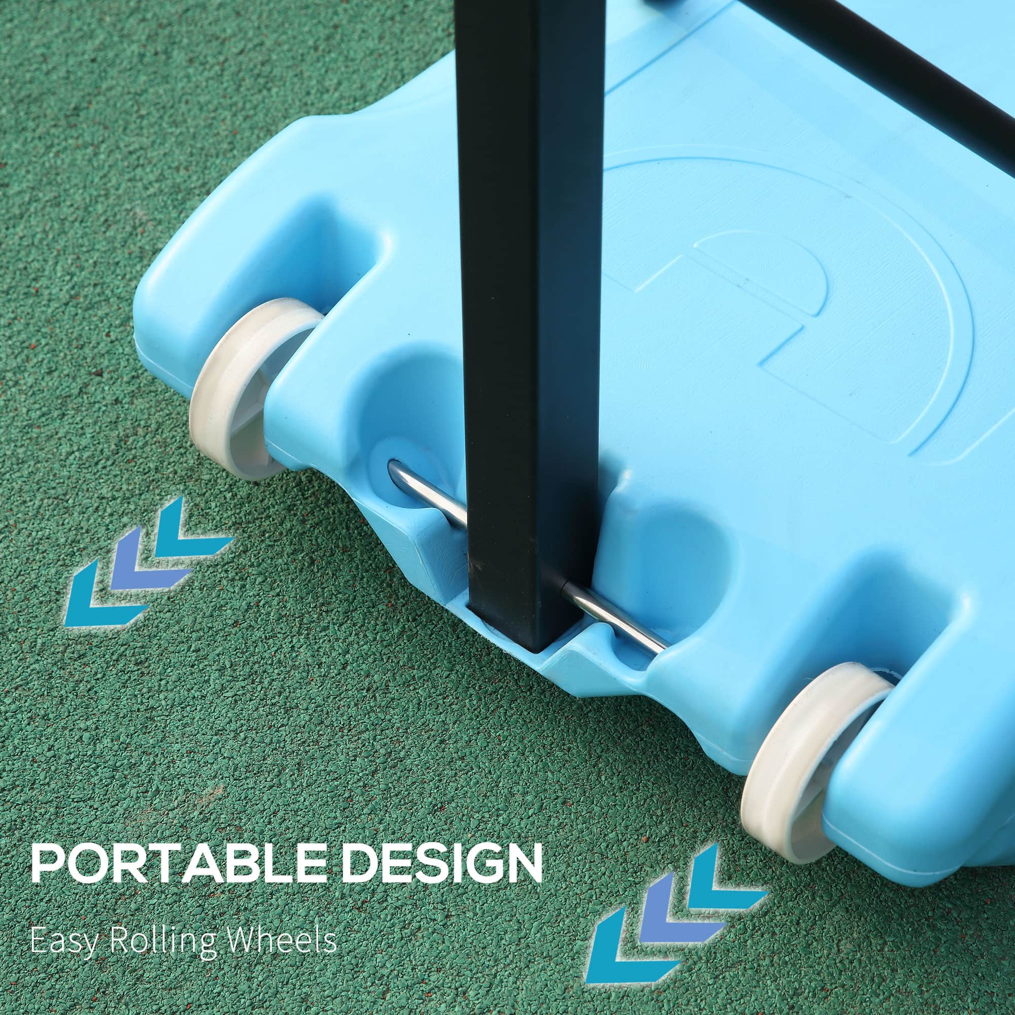 PORTABLE DESIGN
Easy Rolling Wheels
