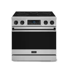 Gordon Ramsay Series by Thor Kitchen 6.0 Cu. Ft Freestanding Electric Range with Black Hardware - Stainless Steel