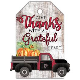 Fan Creations - Atlanta Falcons 11'' x 19'' Gift Tag Truck Sign - White
